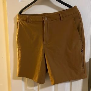 All in Motion Brown Travel Shorts, 7.5” Inseam, Size 34 Waist